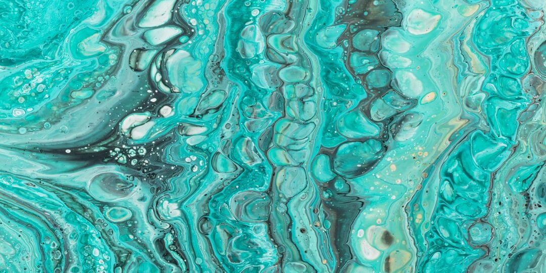 Photo turquoise color