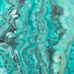 Photo turquoise color